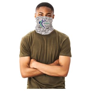 Custom 17.5" x 9.25" White Solar Gaiter – Personalize with vibrant designs from 154 Print Shop for maximum sun protection.