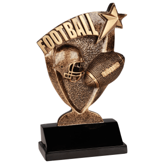 6" Football Broadcast Resin