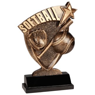 6" Softball Broadcast Resin