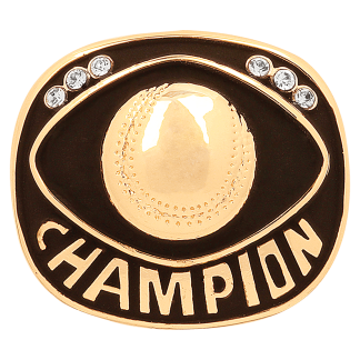 Gold Baseball/Softball Champion Ring Insert