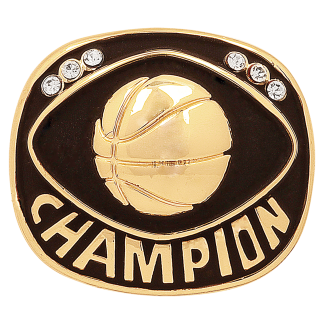 Gold Basketball Champion Ring Insert