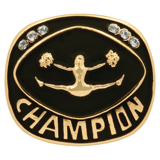 Gold Cheer Champion Ring Insert