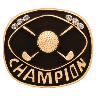 Gold Golf Champion Ring Insert