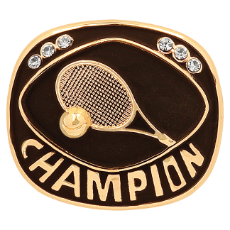 Gold Tennis Champion Ring Insert