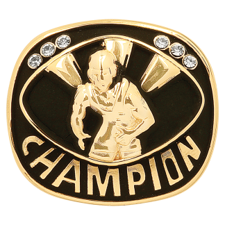Gold Wrestling Champion Ring Insert