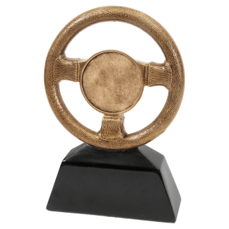 7" Antique Gold Steering Wheel Resin with 2" Insert Area