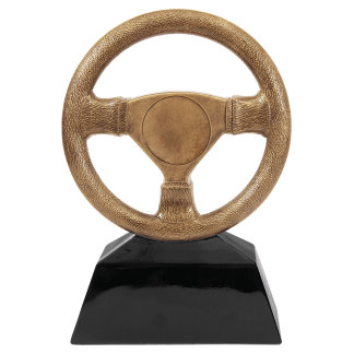 10" Antique Gold Steering Wheel Resin with 2" Insert Area