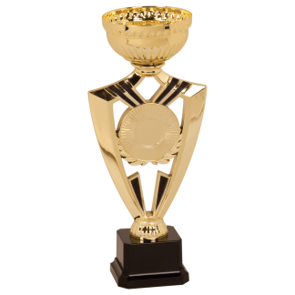9 5/8" Gold Ribbon 2" Insert Holder Easy Cup Kit