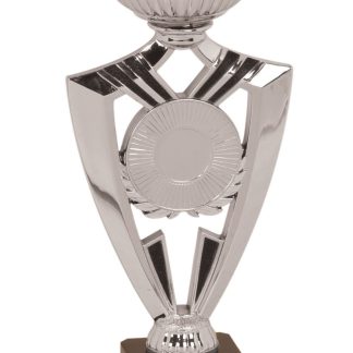 9 5/8" Silver Ribbon 2" Insert Holder Easy Cup Kit