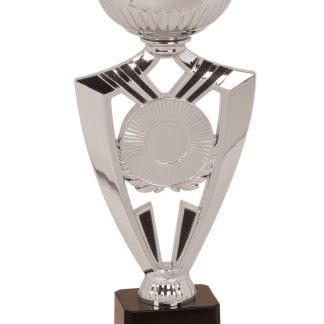 10 3/4" Silver Ribbon 2" Insert Holder Easy Cup Kit
