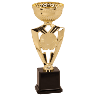 11 1/4" Gold Ribbon 2" Insert Holder Easy Cup Kit