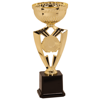 12 3/8" Gold Ribbon 2" Insert Holder Easy Cup Kit