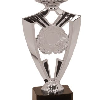 12 3/8" Silver Ribbon 2" Insert Holder Easy Cup Kit
