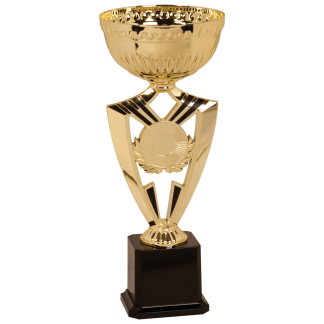 13 1/2" Gold Ribbon 2" Insert Holder Easy Cup Kit