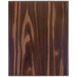 8" x 10" Walnut Finish Plaque with 45 Degree Bevel Edge