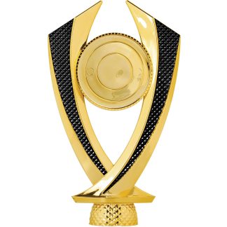 6 1/4" Gold/Black 2" Insert Holder Falcon Figure