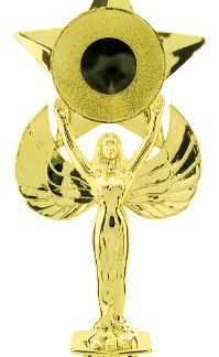 7 5/8" Female Star Victory 2" Insert Holder Figure