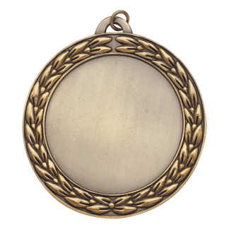 2 3/4" Antique Gold Wreath 2" Insert Holder Medal