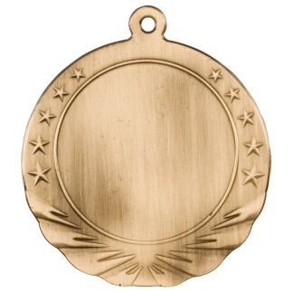 2 3/4" Antique Gold 2" Insert Holder Medal