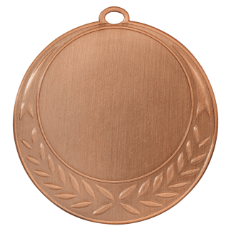 2 3/4" Antique Bronze Half Wreath 2" Insert Holder Medal