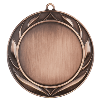 2 3/4" Antique Bronze Wreath 2" Insert Holder Medal