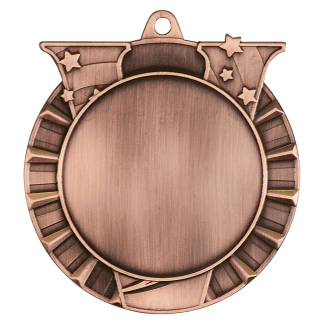 2 3/4" Antique Bronze Victory 2" Insert Holder Medal
