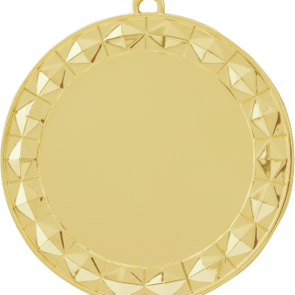 2 3/4" Bright Gold Diamond 2" Insert Holder Medal
