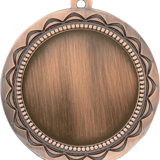 2 3/4" Antique Bronze Sun 2" Insert Holder Medal