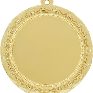 2 3/4" Bright Gold Sun 2" Insert Holder Medal