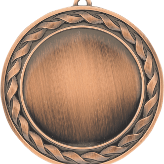 2 3/4" Antique Bronze Weave 2" Insert Holder Medal