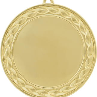 2 3/4" Bright Gold Weave 2" Insert Holder Medal