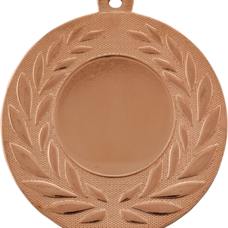 2" Bright Bronze Wreath 1" Insert Holder Medal