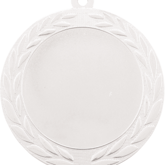 2 3/4" Bright Silver Wreath 2" Insert Holder Medal