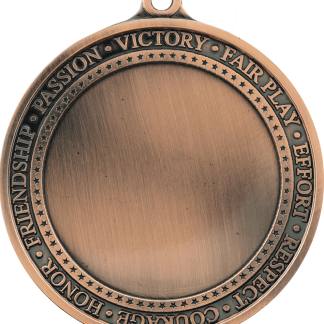 2 3/4" Antique Bronze Inspirational 2" Insert Medal Holder