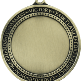 2 3/4" Antique Gold Inspirational 2" Insert Medal Holder