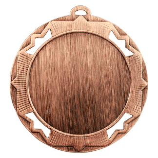 2 3/4" Antique Bronze Crown 2" Insert Holder Medal