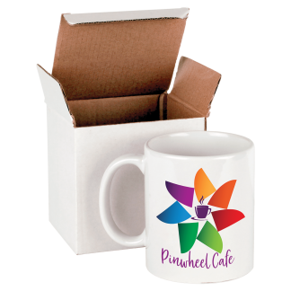 11 oz. White Sublimatable Ceramic Mug with White Box