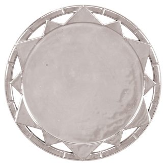 2 5/8" Silver Plaque Mount with 2" Insert Holder
