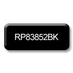 3" x 1" Black Round Corner Plastic Badge Frame