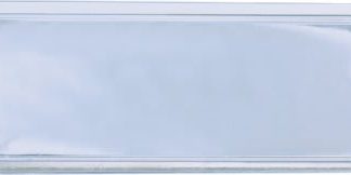 3" x 1" Silver Round Corner Plastic Badge Frame