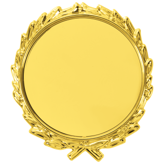 2 3/4" Gold Plaque Mount with 2" Insert Holder