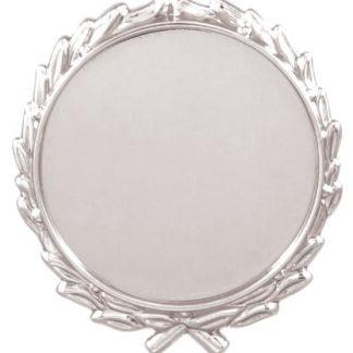 2 3/4" Silver Plaque Mount with 2" Insert Holder