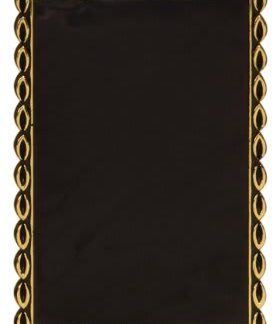 2 5/8" x 4" Rectangular Black/Gold Plaque Mount Insert Holder