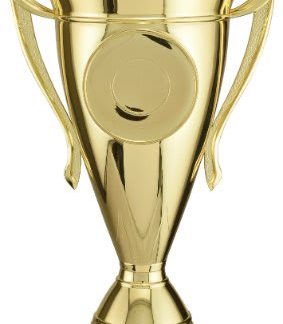8 1/2" Gold Plastic Cup with 2" Insert Holder