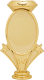 5 1/2" Vertical Riser with 2" x 3" Oval Insert Holder