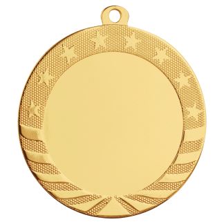 2 3/4" Bright Gold 2" Insert Holder Starbrite Medal