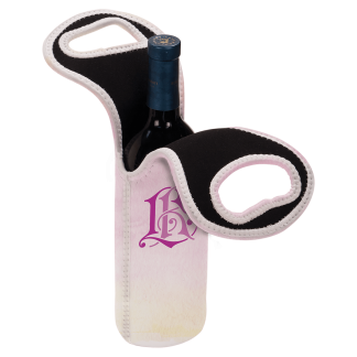 4 3/4" x 14 1/2" Sublimatable Insulated Wine Gift Bag