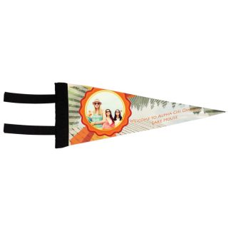 5" x 12" White Sublimatable Pennant