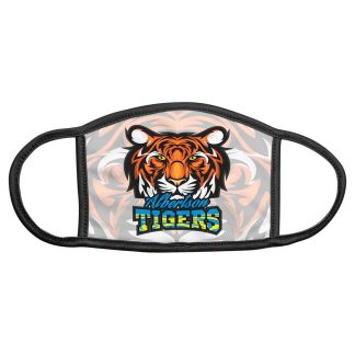 6" x 5" Medium Sublimatable Face Mask with Black Trim & Ear Loops