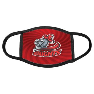 6 1/2" x 5 1/2" Large Sublimatable Face Mask with Black Trim & Ear Loops